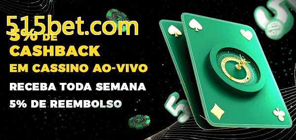 Promoções do cassino ao Vivo 515bet.com